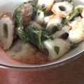 すい's cooksnap of when they made アシタバと焼きちくわのごま味噌炒め.