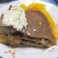 みこ３'s cooksnap of when they made チョコミルクレープ（≧▽≦）.