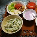 hotmailer's cooksnap of when they made せりご飯超簡単レンジで完成.