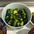 さゆり！'s cooksnap of when they made 簡単！　キュウリ　浅漬け.