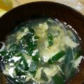 jagao's cooksnap of when they made 中華風（１）春雨とニラの玉子スープ。.