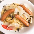 ぱんだ170071's cooksnap of when they made 麺つゆで！シャウときのこのパパッとパスタ.