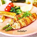 ついてるさとちゃん's cooksnap of when they made アスパラとはんぺんの豚バラ巻.