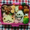 さとまま♬'s cooksnap of when they made 妖怪ウォッチキャラ弁ジバニャンウィスパー.