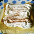 たんたん　's cooksnap of when they made トーストに　ホイップとシナモン.