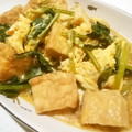 ゆみらんたん's cooksnap of when they made 厚揚げ・小松菜の卵とじ.