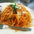 たんたん　's cooksnap of when they made トマトソースでナポリタン.