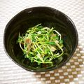 ﾁｲﾁｬﾝﾏﾏ's cooksnap of when they made 豆苗レンジボイル.