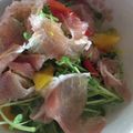 ♡りりたん♡'s cooksnap of when they made 生ハムと豆苗のオリーブdeあっさりサラダ.