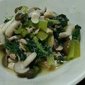ホタッテ's cooksnap of when they made 小松菜とシメジ煮浸し.