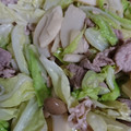 クック2448EX☆'s cooksnap of when they made 春キャベツと筍！豚肉ときのこの中華炒め.