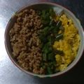 クック4ELM77☆'s cooksnap of when they made ＊手軽に3色そぼろ丼＊.