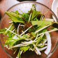 かまめ♪'s cooksnap of when they made 水菜ともずくのサラダ.