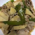 草果花's cooksnap of when they made タケノコと豚バラの醤油炒め.