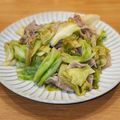 かなりんココりん's cooksnap of when they made 材料2つ☆豚こまキャベツのスタミナ炒め。.
