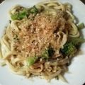 コラ・コーラ's cooksnap of when they made レンジで簡単美味！豚まいたけうどん.