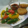 マッハママ's cooksnap of when they made きのことパプリカのネギ塩炒め.