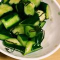 桃ティｨー's cooksnap of when they made やみつき！キュウリの塩こんぶ和え.