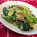 リーフフラワー's cooksnap of when they made きゅうりのアジアン胡麻和え.