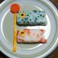 ＊＊りなmama＊＊'s cooksnap of when they made 離乳食 こどもの日に鯉のぼりごはん♥.
