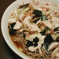 胃が宇宙's cooksnap of when they made 冷やし蕎麦　鶏わさび風味.