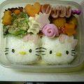 魅虍☆'s cooksnap of when they made キティちゃんのお弁当♪　（キャラ弁）.