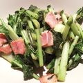 ruricom's cooksnap of when they made 捨てないで！ 大根葉とベーコンの和ソテー.