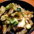 ＊＊天然水＊＊'s cooksnap of when they made キャベツと小松菜のオイスター炒め.