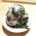 ☆あいちゃん's cooksnap of when they made 塩昆布シラス梅大葉の混ぜ込みおにぎり♪.