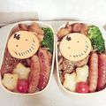 いち琉's cooksnap of when they made 殺せんせー 簡単オムライス キャラ弁.
