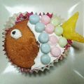 とみぃ♪'s cooksnap of when they made ホイップマリームで鯉のぼりカップケーキ.