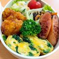 ルンチョコ♪'s cooksnap of when they made チーズ入りほうれん草卵焼き.
