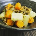 まちこ012's cooksnap of when they made 味がしみてる★鶏肉と大根人参のゴマみそ煮.