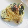 クックZVBPH7☆'s cooksnap of when they made 簡単なのに、濃厚クリームパスタ♡.