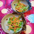 pitachan1's cooksnap of when they made にんじんと絹さやの簡単ナムル☺.