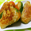reinbo's cooksnap of when they made 旨い！簡単！ピーマンの肉詰め☆.