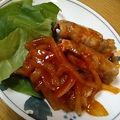 浩次ｗ's cooksnap of when they made 簡単♪豚肉でキャンディチーズ巻き☆.