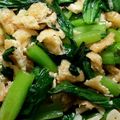 きく星's cooksnap of when they made 小松菜と油揚げのニンニク炒め.