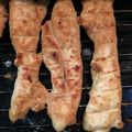 shioriru's cooksnap of when they made 簡単ヘルシー！鶏ササミ☆にんにく醤油焼き.