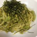 さとの素's cooksnap of when they made 完熟アボカドのわさび醤油パスタ.