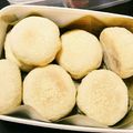 mahmican's cooksnap of when they made イングリッシュマフィン 型は手作り♩.