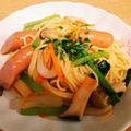 nannto's cooksnap of when they made めんつゆdeきのこの和パスタ.
