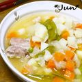 ＪＵＮちゃン's cooksnap of when they made 圧力鍋de「トンカツ肉の香草煮」.