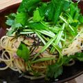 Kumaorange's cooksnap of when they made ☆簡単☆三つ葉＆ツナの和風パスタ♪.