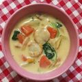 2525招き猫's cooksnap of when they made 帆立と小松菜のクリーム煮♪.