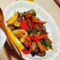 skmt94's cooksnap of when they made 副菜に簡単★茄子とちくわの辛味噌炒め.