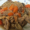 クックBH5M9F☆'s cooksnap of when they made 鶏肉としいたけとしらたきの煮物.