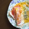 ☆エツ☆'s cooksnap of when they made 【簡単】レンジでハムエッグ(☆∀☆).