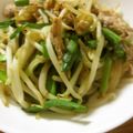 低カロ探検隊's cooksnap of when they made 豚もやしニラのオイスター炒め.