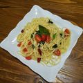 ちありんまん's cooksnap of when they made 夏に！生バジルとプチトマトのパスタ.
